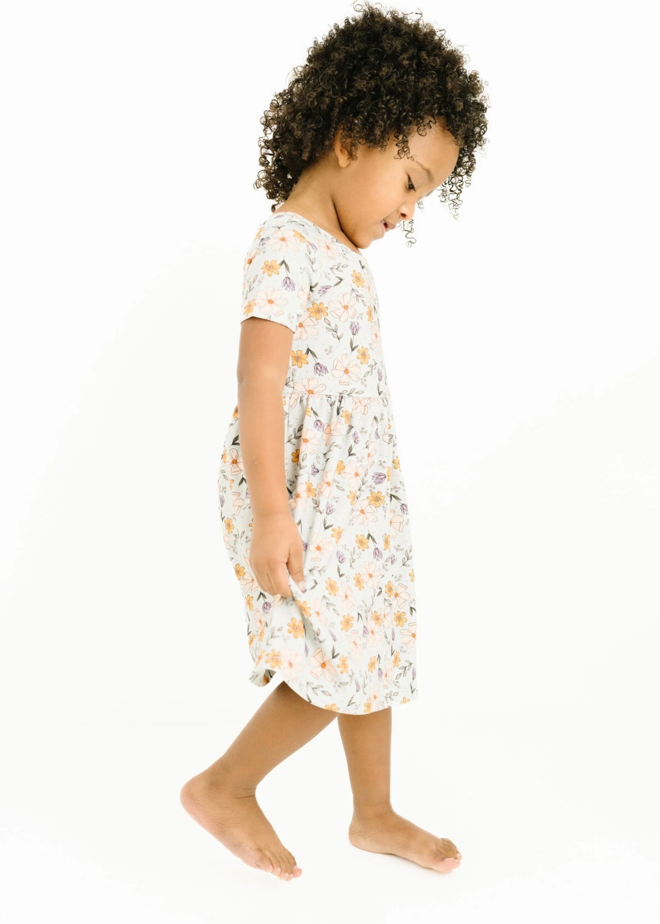 Baby Blue Floral Dress