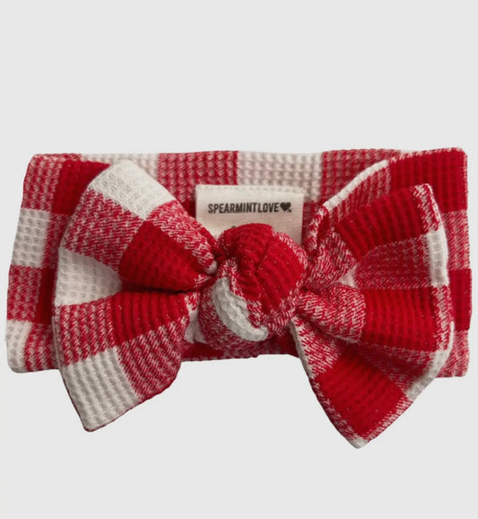 Waffle Knit Bow