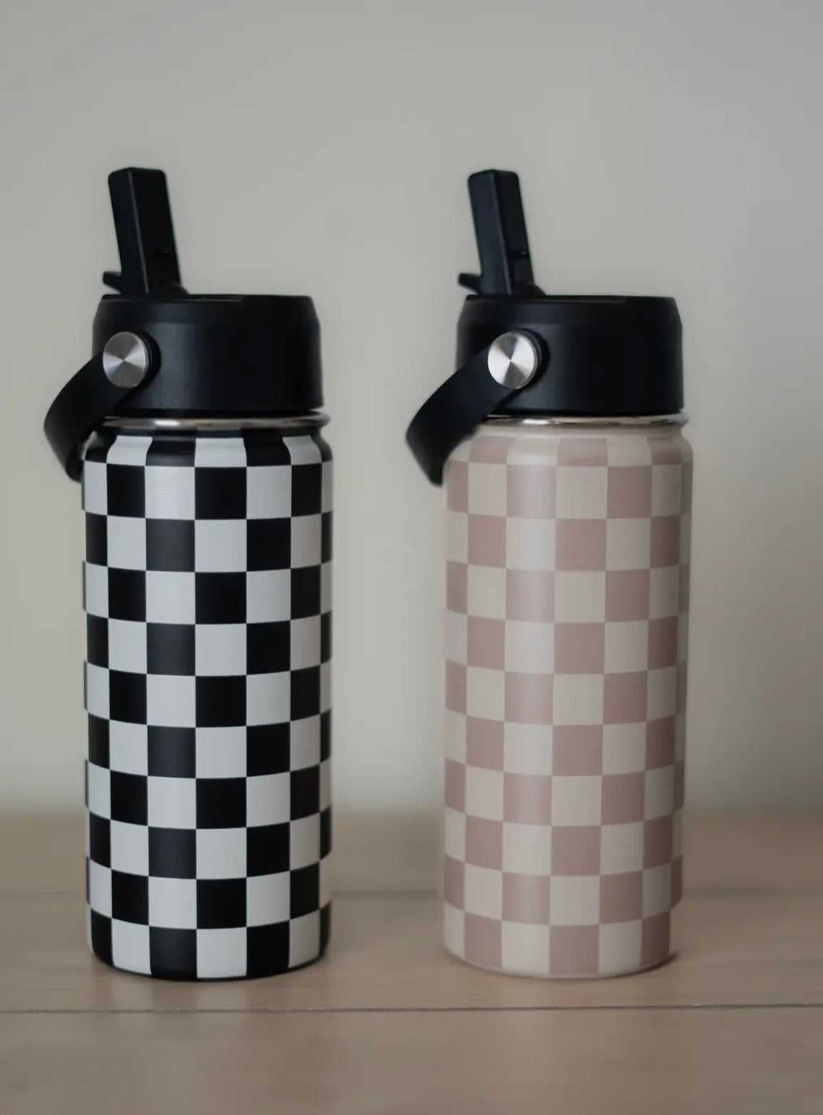 Black 16oz Checkered Tumbler